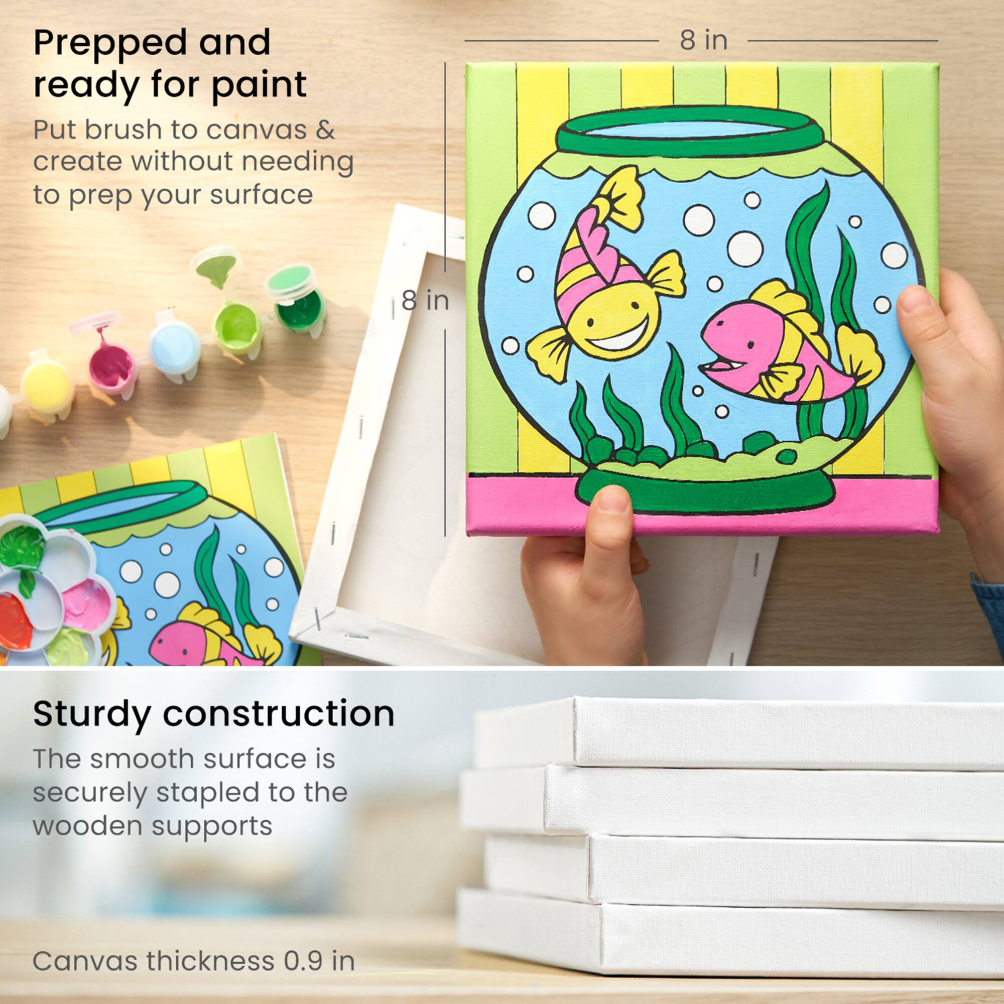 Arteza® Kids Canvas Paint Kit